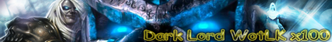 Dark Lord WotLK x100 3.3.5a Banner