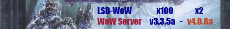 LSD-WoW x100, x2 Banner