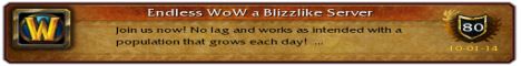 Endless WoW a Blizzlike Server Banner
