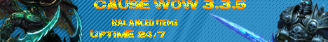 Cause WoW 3.3.5 Banner