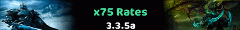 Сервер WoW 3.3.5a x75 Banner